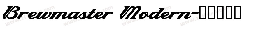 Brewmaster Modern字体转换